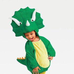 BABY TRICERATOPS COSTUME- HYDE & EEK! / GREEN PULLOVER/0-6 MONTHS
